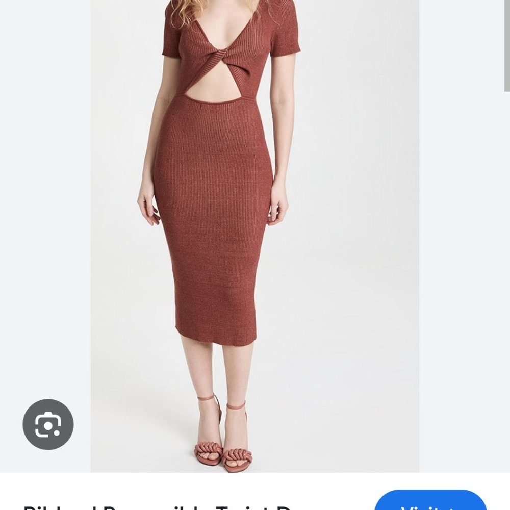 NAADAM Ribbed Reversible Twist Dress NWT L